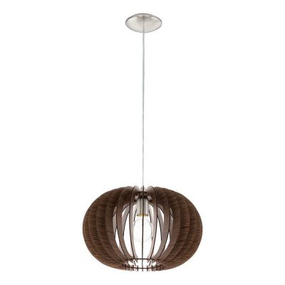 Brun rustik fönsterlampa trä, Kiran