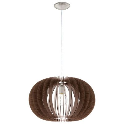 Brun rustik fönsterlampa trä, Kiran