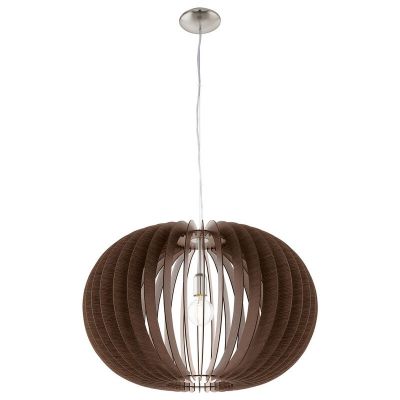 Brun rustik fönsterlampa trä, Kiran