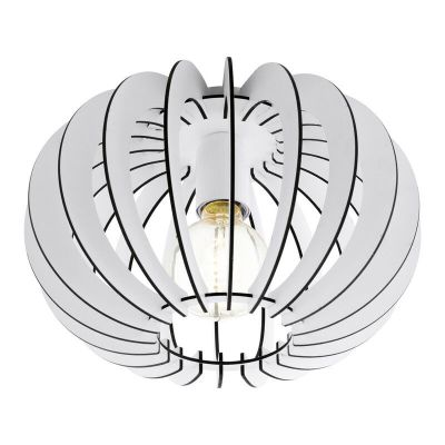 Vit design taklampa trä, Kiran