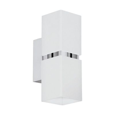 Krom design up down vägglampa metall, Annely