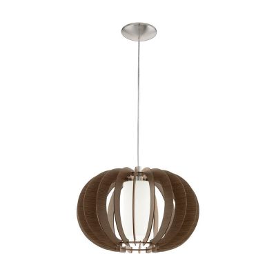 Brun rustik fönsterlampa trä, Kiran
