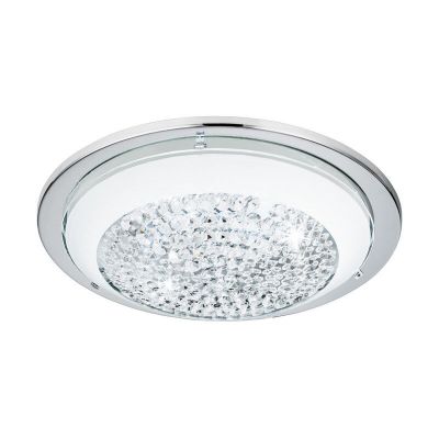 Krom modern taklampa glas, Geeske, 11W, 3000K LED