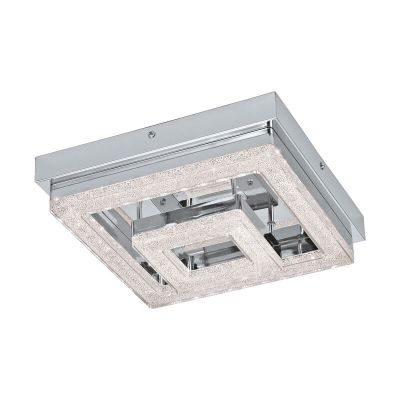 Krom modern taklampa plast, Arjo, 12W, 3000K LED