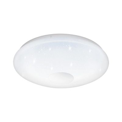 Silver taklampa plast, Barbera, 20W, varm till kall vit justerbar LED