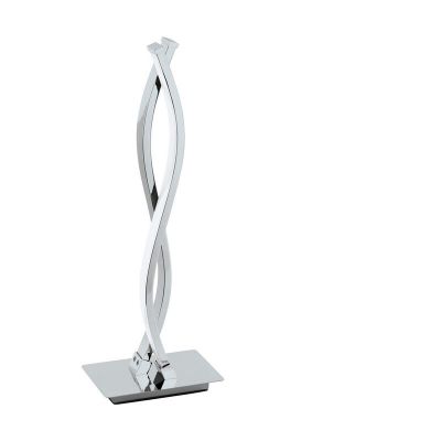 Krom modern bordslampa aluminium, Arantxa, 5W, 3000K LED, med brytare