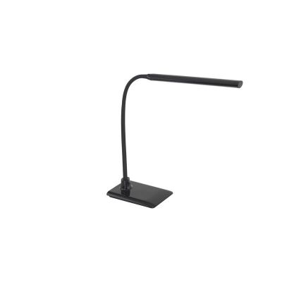 Svart modern skrivbordslampa plast, Brennan, 5W, 4000K LED, med beröringsdimmer