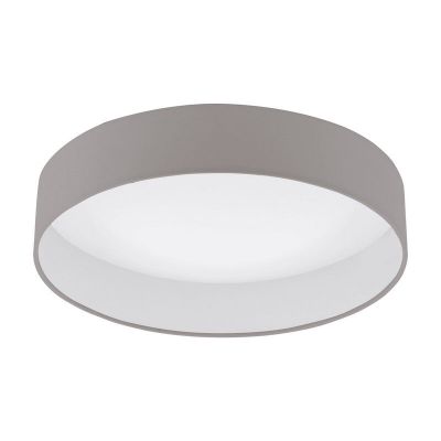 Taupe taklampa tyg, Guido, 18W, 3000K LED