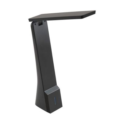 Svart modern skrivbordslampa plast, Chama, 1W, white switch LED, med beröringsdimmer