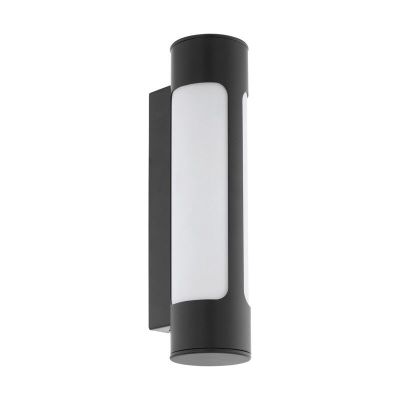 Antracit modern utelampa metall, Davy, IP44