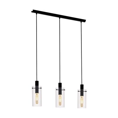 Svart modern fönsterlampa glas, Jovanni