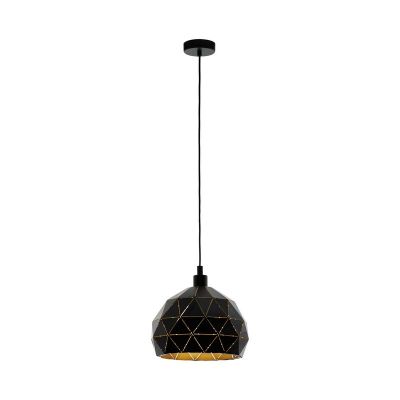 Svart modern fönsterlampa stål, Silva