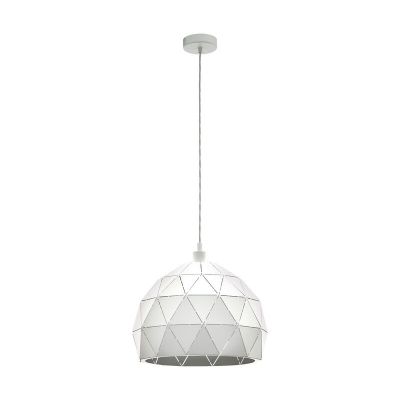 Vit modern fönsterlampa stål, Silva