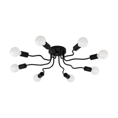 Svart modern plafond stål, Josepha