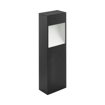 Antracit modern utelampa aluminium, Elvi, 10W, 3000K LED, IP44