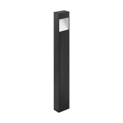 Antracit modern utelampa aluminium, Elvi, 10W, 3000K LED, IP44