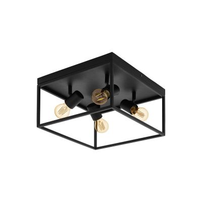 Svart industri plafond stål, Tyrza