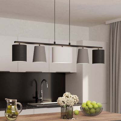 Grå modern fönsterlampa stål, Anina