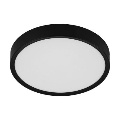 Svart modern plafond plast, Jouk, 16W, 3000K LED