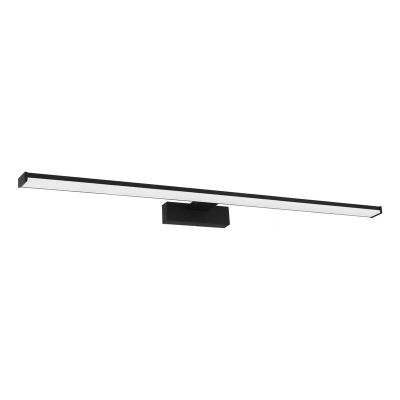 Svart modern spegelbelysning aluminium, Nancy, 14W, 4000K LED, IP44