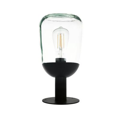 Svart modern utelampa aluminium, Kerwin, IP44
