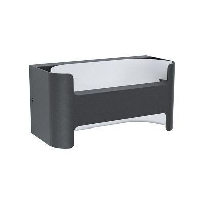 Vit modern utelampa aluminium, Lard, 4,8W, 3000K LED, IP44