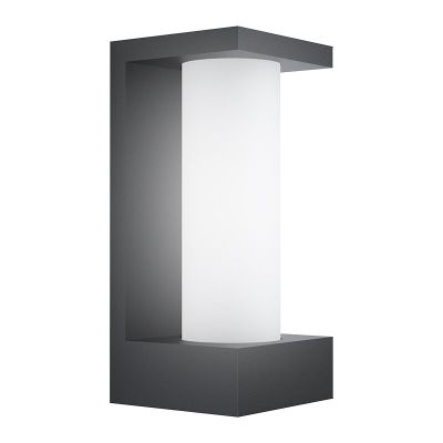 Svart modern utelampa aluminium, Lilianne, 6W, 3000K LED, IP44