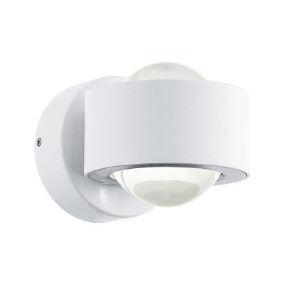 Vit modern utelampa aluminium, Lyn, 2W, 3000K LED, IP44