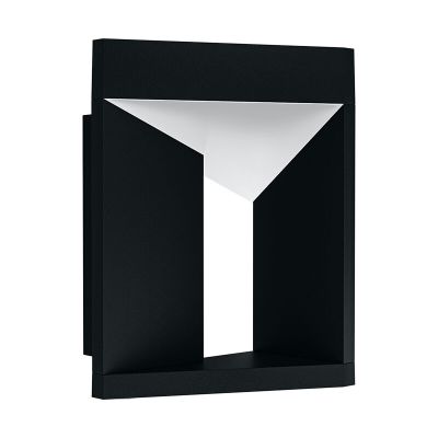 Svart modern utelampa aluminium, Lyke, 10W, 3000K LED, IP54