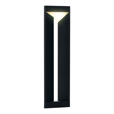 Svart modern utelampa aluminium, Lyke, 10W, 3000K LED, IP54