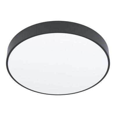 Svart utanpåliggande spotlight stål, Zippora, 18W, justerbar ljusfärg LED