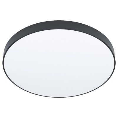 Svart utanpåliggande spotlight stål, Zippora, 24W, justerbar ljusfärg LED
