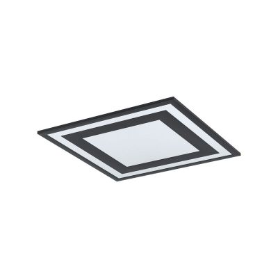 Svart modern plafond aluminium, Tirzah, 24W, 4000K LED
