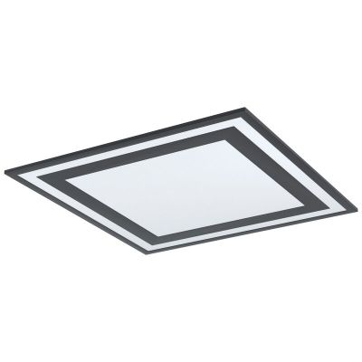 Svart modern plafond aluminium, Tirzah, 36W, 4000K LED