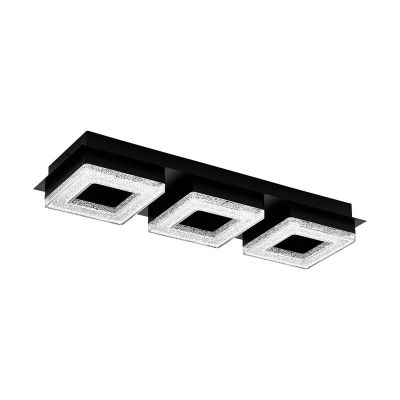 Svart design plafond stål, Arjo, 4W, 3000K LED