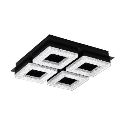 Svart design plafond stål, Arjo, 4W, 3000K LED