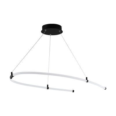 Svart modern fönsterlampa plast, Gamze, 27W, 3000K LED