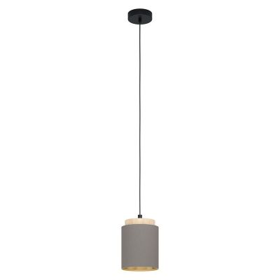 Brun modern fönsterlampa tyg, Gabi