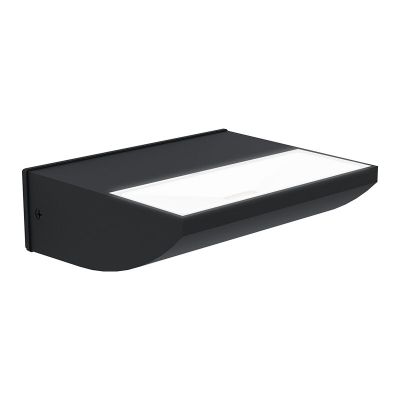 Svart modern utelampa aluminium, Samuel, 10,5W, 3000K LED, IP44