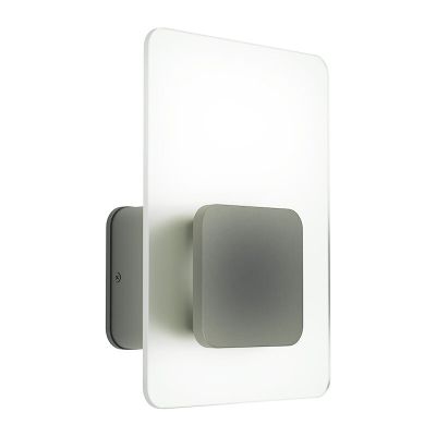 Antracit modern utelampa plast, Lutske, 10W, 3000K LED, IP44