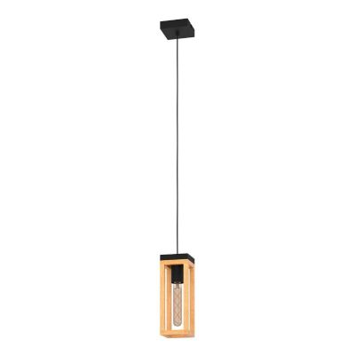 Trä fönsterlampa brun, Jasmina, med brytare
