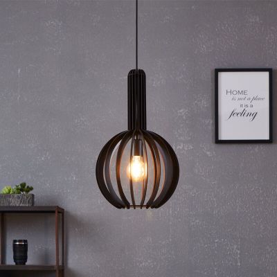 Trä fönsterlampa svart, Kenney