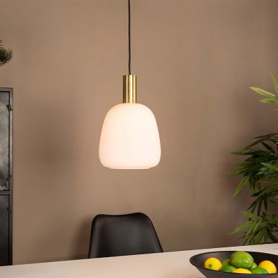 Vit design fönsterlampa glas, Jeannine