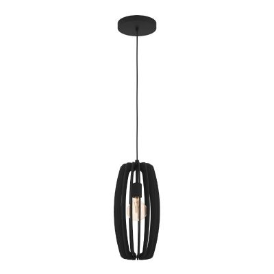 Trä fönsterlampa svart, Wilko