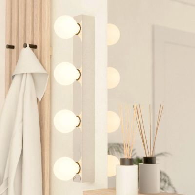 Krom vägglampa aluminium, Raoul