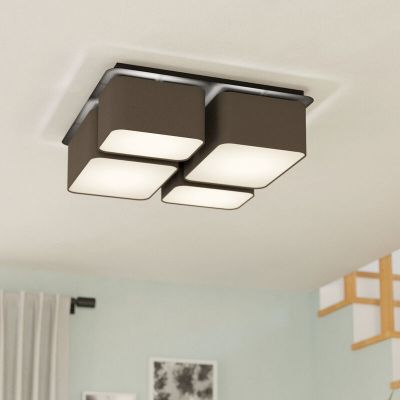 Antracit modern taklampa aluminium, Jascha