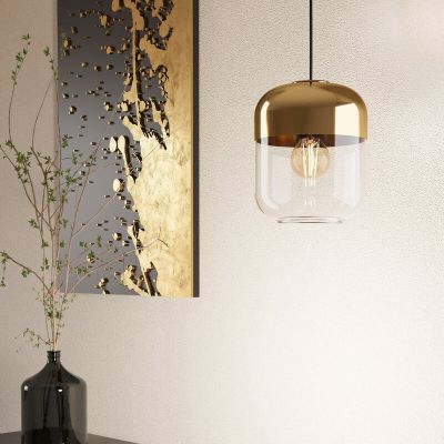 Guld design fönsterlampa glas, Jeanny