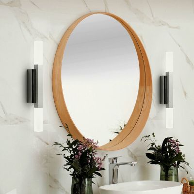 Krom modern spegelbelysning aluminium, Yolande, 5,5W, 3000K LED, IP44