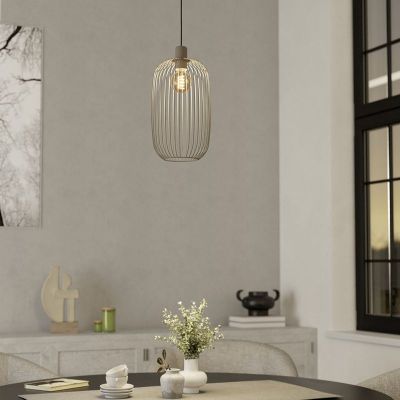 Beige modern fönsterlampa stål, Lodods