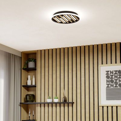 Svart design taklampa plast, Cembrano, 21W, 3000K LED